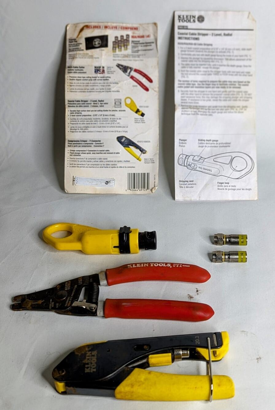 Klein Tools Coaxial Cable Installation With Pouch